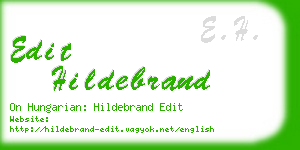 edit hildebrand business card